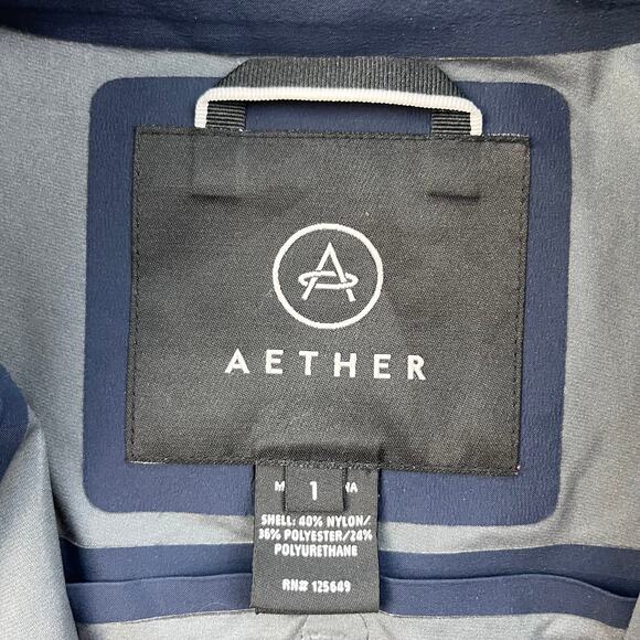 Aether First Light Jacket Windbreaker Womens 1 XS Navy Blue Performance Full Zip - Picture 5 of 8